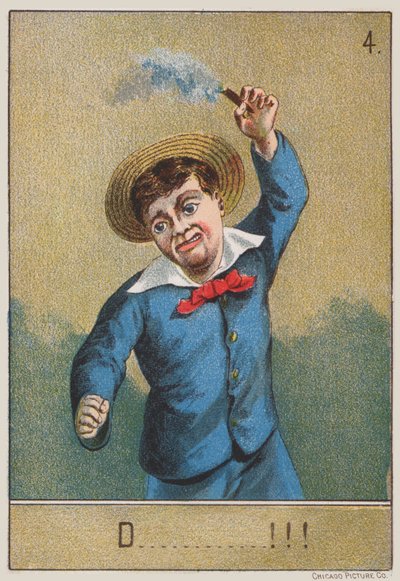 Niño fumando de American School
