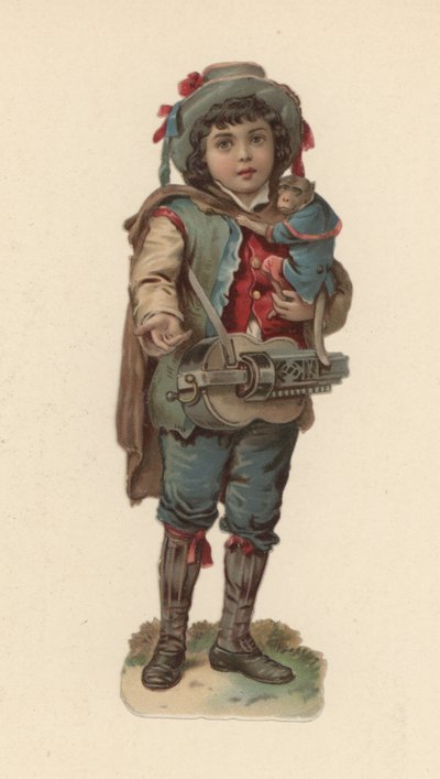 Niño con un mono de American School