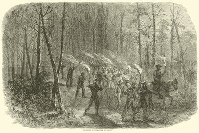 Traer prisioneros por la noche, agosto 1864 de American School