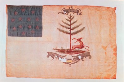 Bandera de los Bucks de América, c.1787 de American School