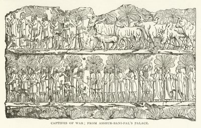 Cautivos de guerra; del Palacio de Asshur-bani-pal de American School