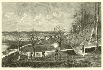 Captura de obras confederadas en la Casa Blanca, en Lookout Mountain, noviembre de 1863 de American School