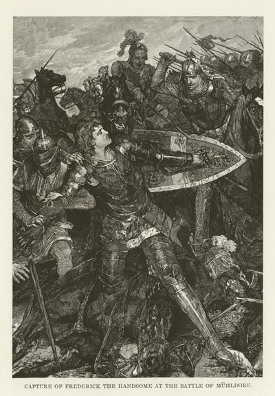 Captura de Federico el Hermoso en la Batalla de Mühldorf de American School