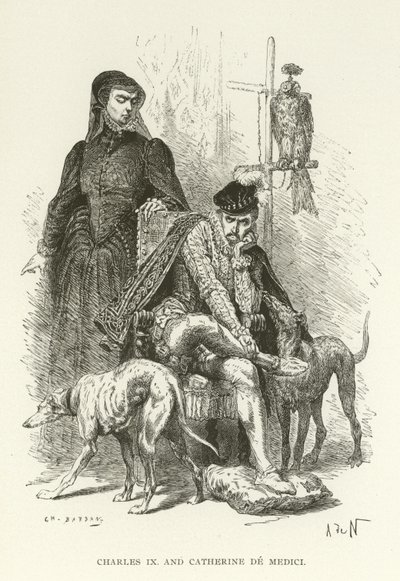 Carlos IX y Catalina de Médici de American School
