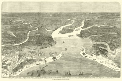 Charleston y sus alrededores, julio 1863 de American School