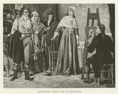 Charlotte Corday llevada a la ejecución de American School