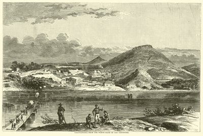 Chattanooga desde la orilla norte del Tennessee, septiembre de 1863 de American School