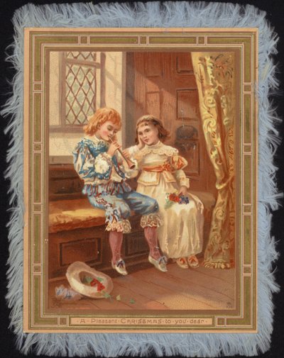 Niños con trajes del siglo XVII de American School