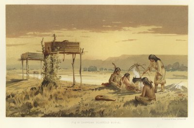 Entierro en andamio chippewa de American School