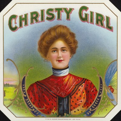 Chica Christy, Etiqueta de Cigarro de American School