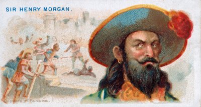Tarjeta de cigarrillos Sir Henry Morgan, Captura de Panamá de American School