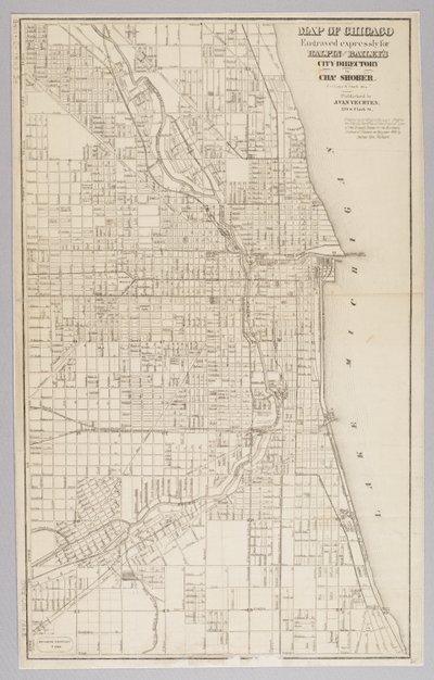 Mapa de la ciudad de Chicago de American School