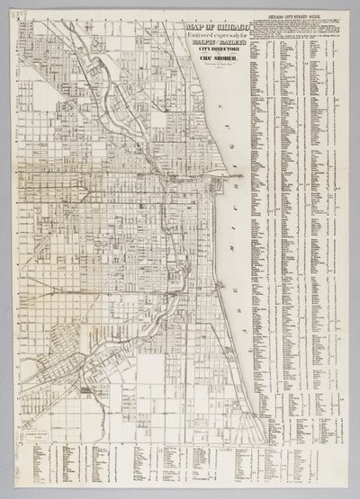 Mapa de la ciudad de Chicago de American School