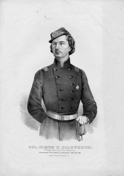 Col. Elmer E. Ellsworth: 1er Regimiento de Zouaves de Bomberos de Nueva York de American School