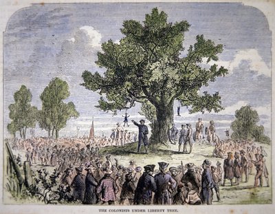 Colonos bajo el Árbol de la Libertad de American School