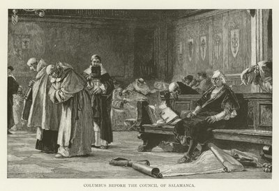 Colón ante el Consejo de Salamanca de American School