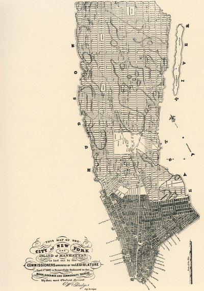 Mapa de Manhattan de los Comisarios de American School