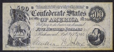 Dinero confederado de American School
