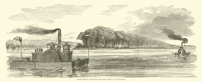 Transporte confederado llevando ganado a Vicksburg, febrero 1863 de American School