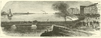Confederados evacuando Savannah, diciembre 1864 de American School