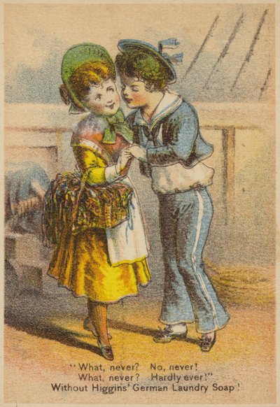 Pareja cortejando en el mar de American School