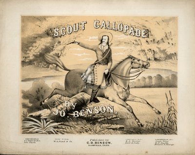Portada de la partitura de Scout Gallopade, por Jo. Benson, publicado por C.D. Benson, Nashville, Tennessee de American School