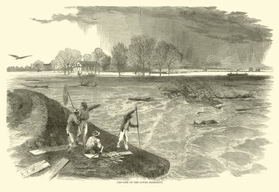 Grieta en el Bajo Mississippi, 1862 de American School