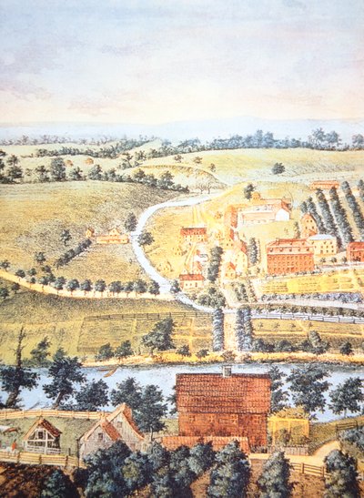 Tierras de cultivo cultivadas de Pensilvania en 1750 de American School