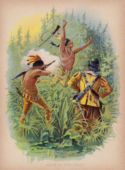 Muerte del rey Felipe (grabado) de American School