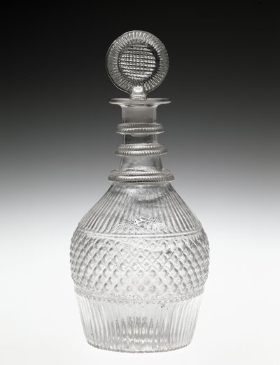 Decantador y Tapón, c. 1820-1840 de American School