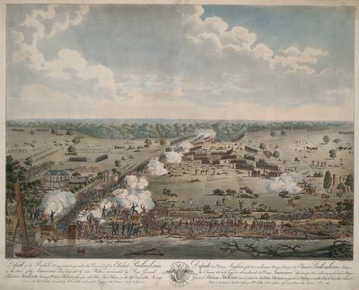 Derrota del ejército británico (Batalla de Nueva Orleans), pub. 1815 de American School
