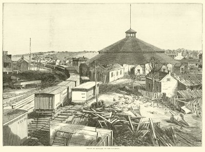 Depósito de suministros en el ferrocarril, octubre de 1863 de American School
