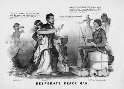 Hombre de paz desesperado de American School