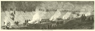 Destrucción del ferrocarril de Weldon, septiembre 1864 de American School