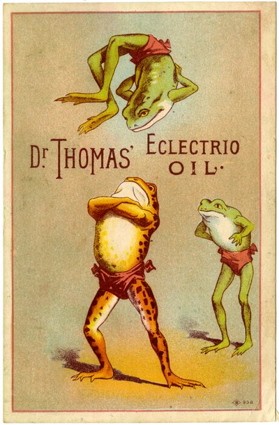 ¡Aceite Eléctrico del Dr. Thomas! [tarjeta comercial], c.1880-1910 de American School