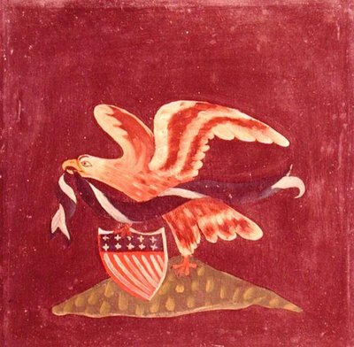Águila con escudo americano, c.1800-99 de American School