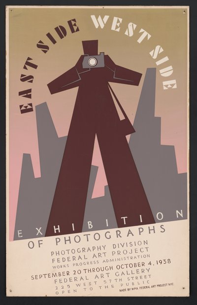 Exposición de fotografías del lado este y oeste, Ciudad de Nueva York de American School