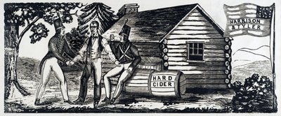 Emblema para la campaña presidencial de Harrison & Tyler en 1840, pub. 1840 de American School