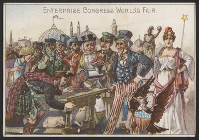 Feria Mundial del Congreso Empresarial (chromolitho) de American School