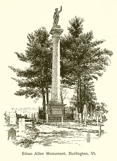 Monumento a Ethan Allen, Burlington, Vt de American School