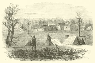 Cuartel general de Ewell, cerca de Richmond, marzo 1865 de American School
