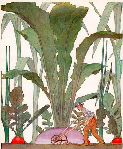 Un agricultor cultiva hortalizas gigantescas de American School