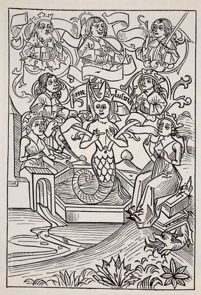 Hada Melusina, de La Guía Mundial de Gnomos, Hadas, Elfos y Otros Seres Pequeños por Thomas Keightley (1789-1872) Publicado 1880 de American School