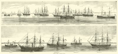 Flota federal en Hampton Roads, diciembre 1864 de American School