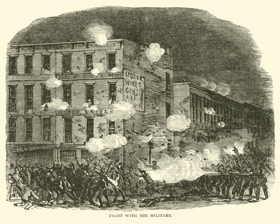 Lucha con el ejército, julio 1863 de American School