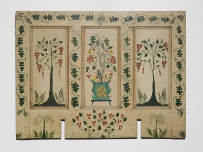 Fireboard, c.1820 (óleo sobre tabla de pino) de American School