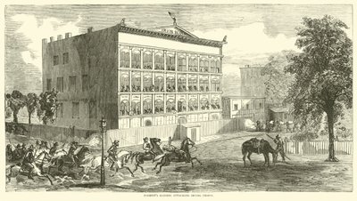 Asaltantes de Forrest atacando la prisión de Irving, agosto de 1864 de American School