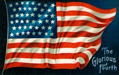 Bandera americana del Cuatro de Julio de American School