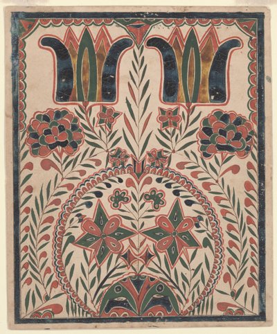 Pintura Fraktur de American School