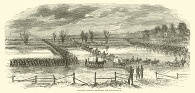 La división de Franklin recrossing el Rappahannock, diciembre 1862 de American School